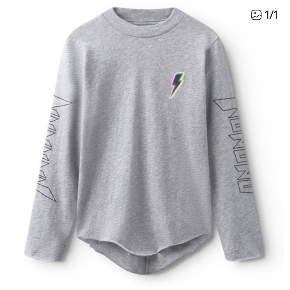 NUNUNU Dizzy Bolt Shirt Long Sleeve 3-4 4T 3T